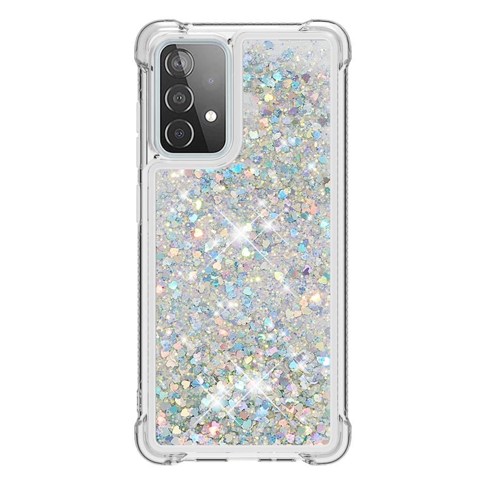 TPU Anti-scratch Dynamic Quicksand Cover Shell for Samsung Galaxy A52 5G - Light Green-2