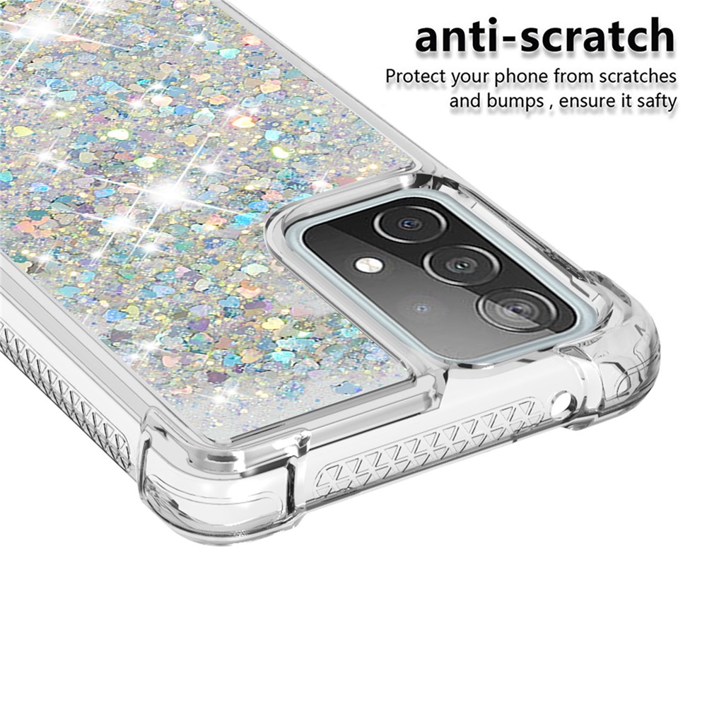 TPU Anti-scratch Dynamic Quicksand Cover Shell for Samsung Galaxy A52 5G - Light Green-4