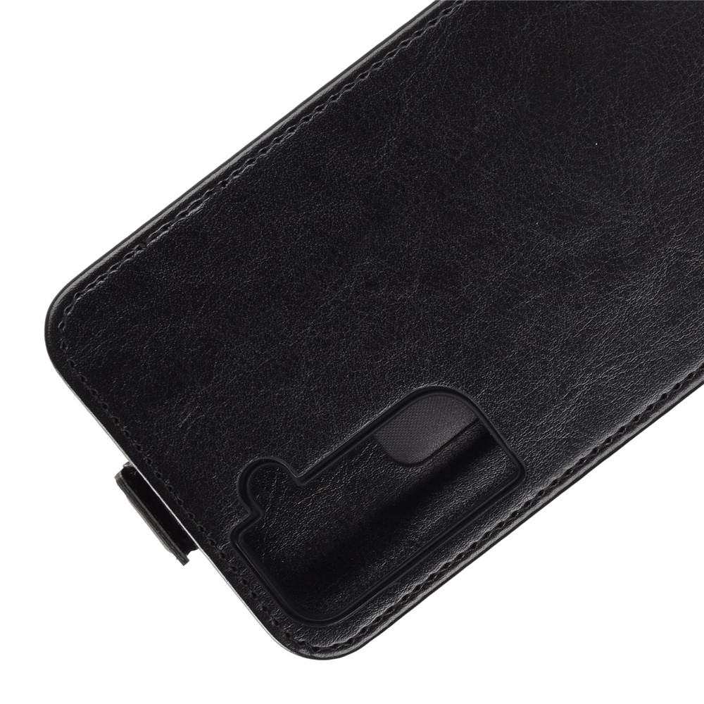 Crazy Horse Texture Vertical Flip Leather Card Holder Case for Samsung Galaxy S21 Plus - Black-2