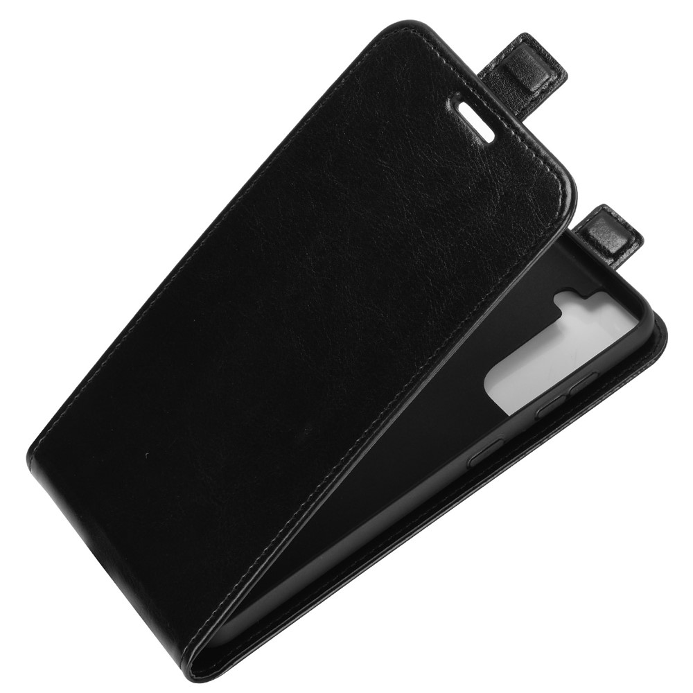 Crazy Horse Texture Vertical Flip Leather Card Holder Case for Samsung Galaxy S21 Plus - Black-3