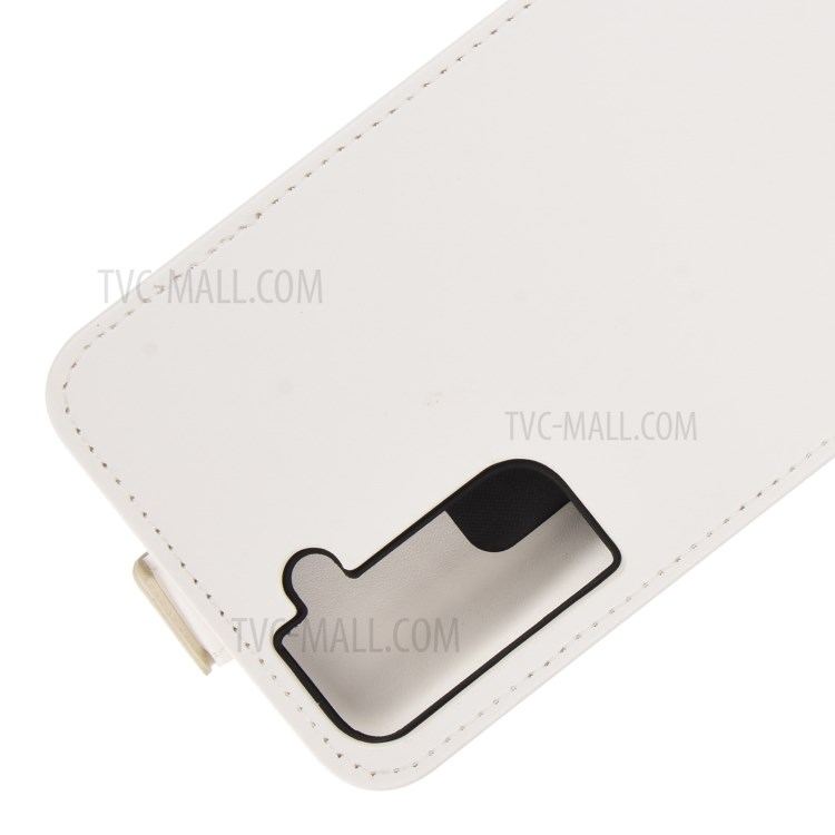 Crazy Horse Texture Vertical Flip Leather Card Holder Case for Samsung Galaxy S21 Plus 5G - White-2
