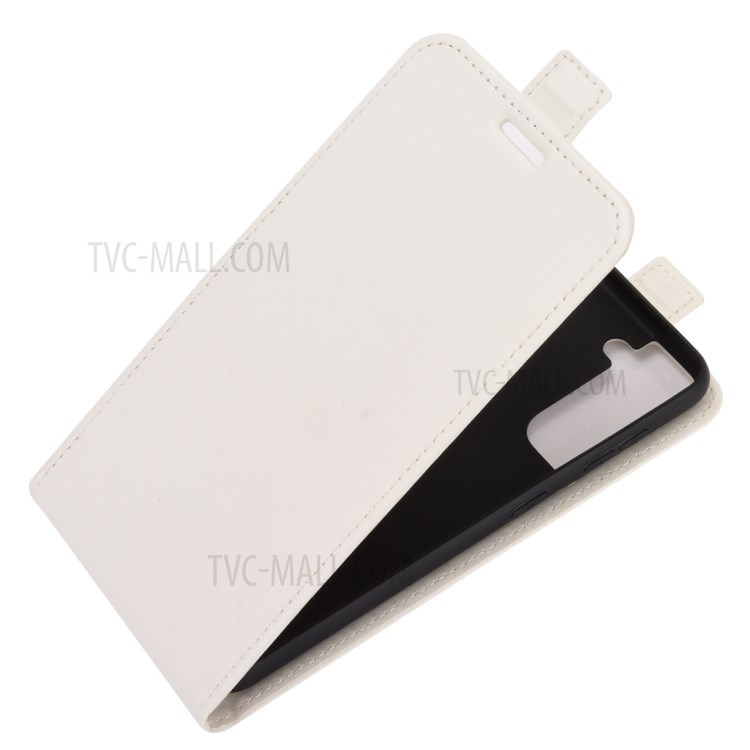 Crazy Horse Texture Vertical Flip Leather Card Holder Case for Samsung Galaxy S21 Plus 5G - White-3