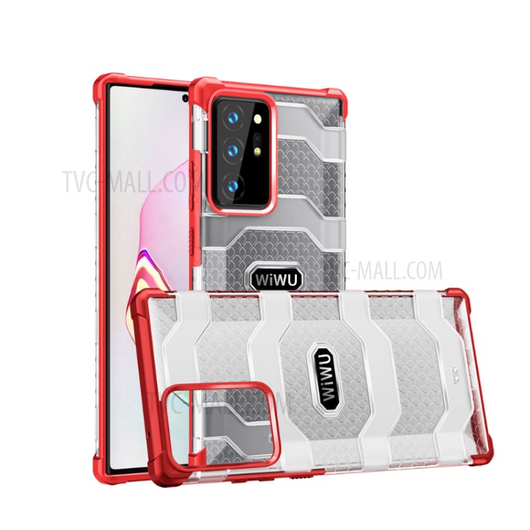 WIWU Anti-Drop Non-slip Hybrid Phone Protective Cover for Samsung Galaxy Note20 Ultra/Note20 Ultra 5G - Red-1