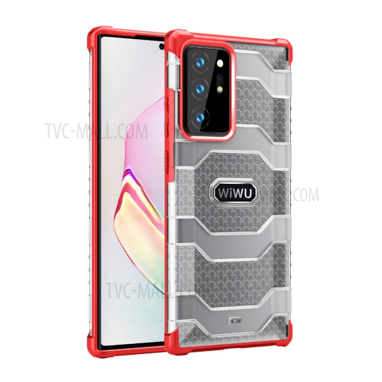 WIWU Anti-Drop Non-slip Hybrid Phone Protective Cover for Samsung Galaxy Note20 Ultra/Note20 Ultra 5G - Red-2