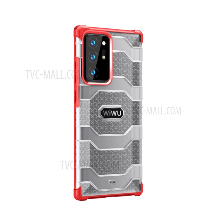 WIWU Anti-Drop Non-slip Hybrid Phone Protective Cover for Samsung Galaxy Note20 Ultra/Note20 Ultra 5G - Red-3