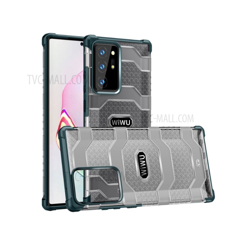 WIWU Anti-Drop Non-slip Hybrid Phone Protective Cover for Samsung Galaxy Note20 Ultra/Note20 Ultra 5G - Blackish Green-1