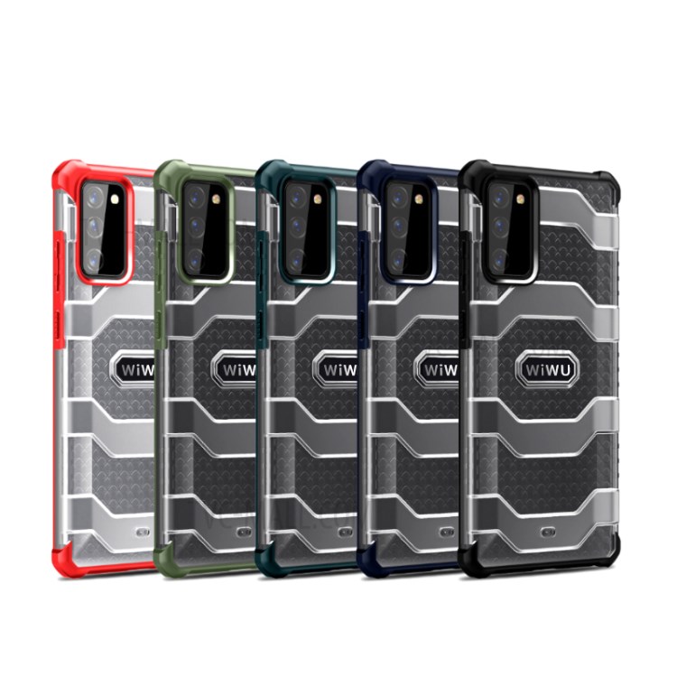 WIWU Non-slip PC + TPU Hybrid Protective Cover Full Protection for Samsung Galaxy Note 20/Note 20 5G - Black-12