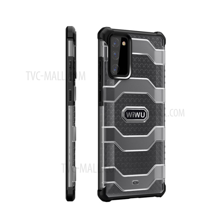 WIWU Non-slip PC + TPU Hybrid Protective Cover Full Protection for Samsung Galaxy Note 20/Note 20 5G - Black-3