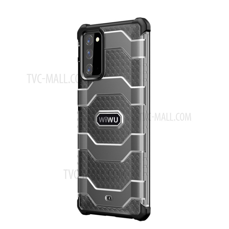 WIWU Non-slip PC + TPU Hybrid Protective Cover Full Protection for Samsung Galaxy Note 20/Note 20 5G - Black-4