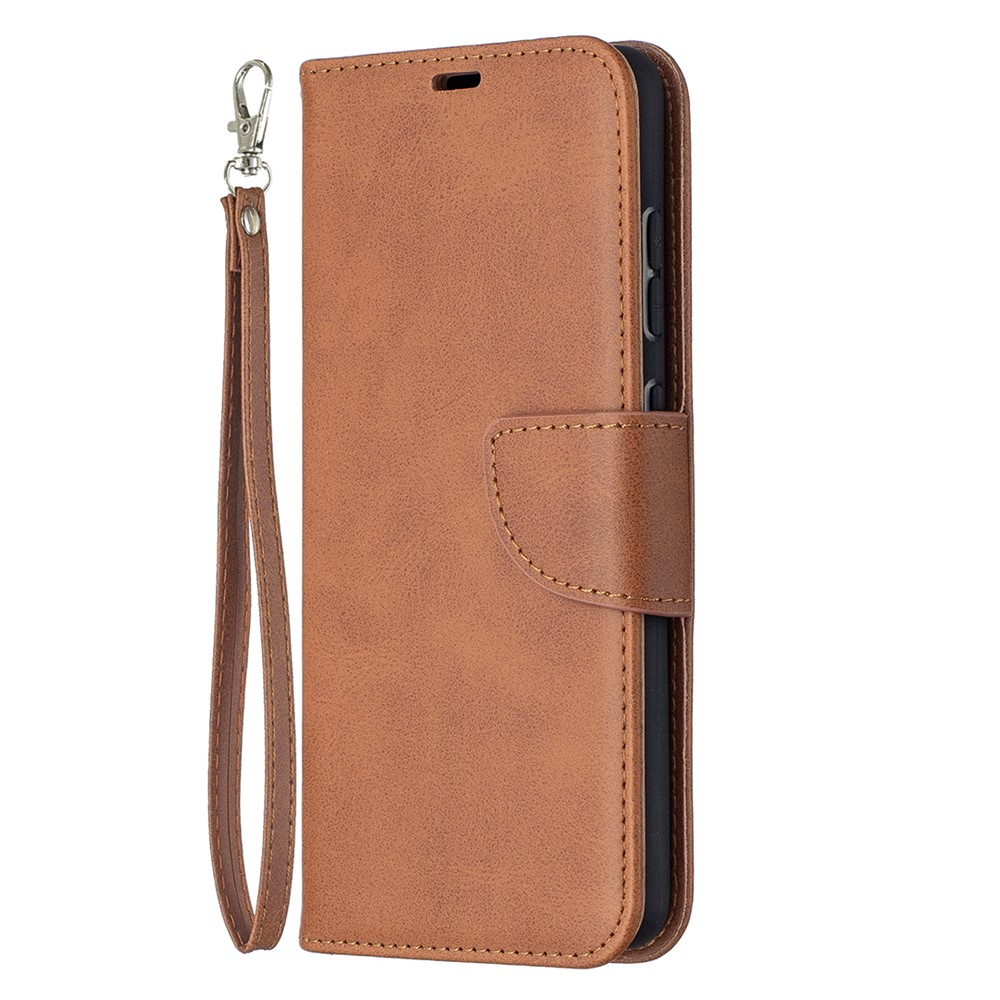 PU Leather Wallet Stylish Smartphone Case for Samsung Galaxy A52 5G - Brown-2