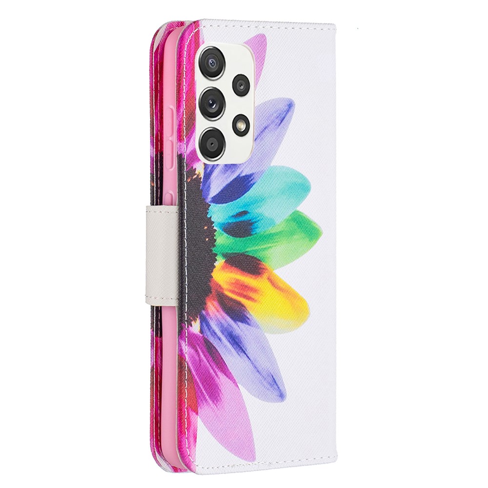 Hot Sale Stand Design Pattern Printing Cover Case for Samsung Galaxy A52 5G - Flower-8
