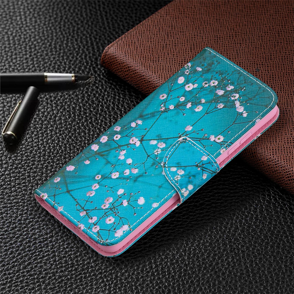 Hot Sale Stand Design Pattern Printing Cover Case for Samsung Galaxy A52 5G - Plum Blossom-4