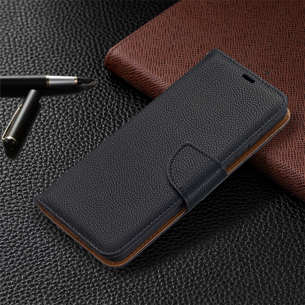 Litchi Surface with Wallet Leather Stand Case for Samsung Galaxy A52 5G - Black-7