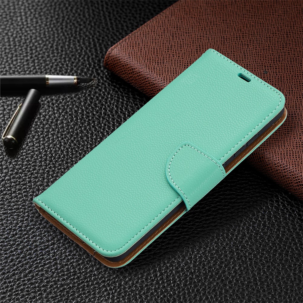 Litchi Surface with Wallet Leather Stand Case for Samsung Galaxy A52 5G - Green-7