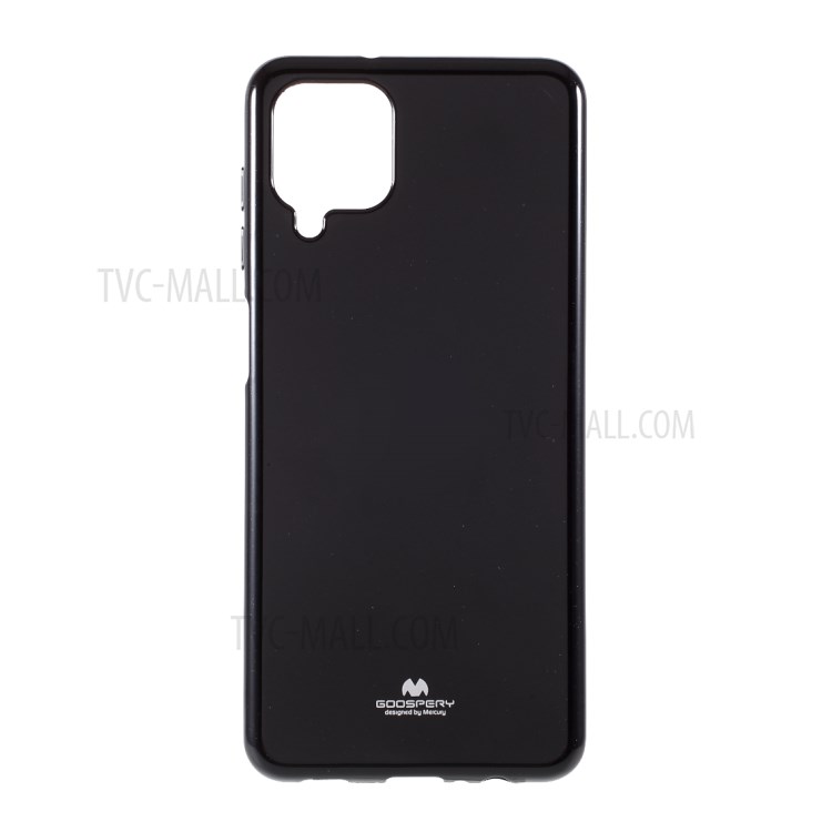 MERCURY GOOSPERY TPU Cell Phone Cover with Glitter Powder Design for Samsung Galaxy A12 - Black-1