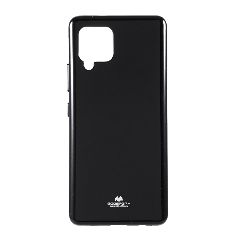 MERCURY GOOSPERY Glitter Powder Design TPU Cell Phone Cover Case for Samsung Galaxy A42 5G - Black-1