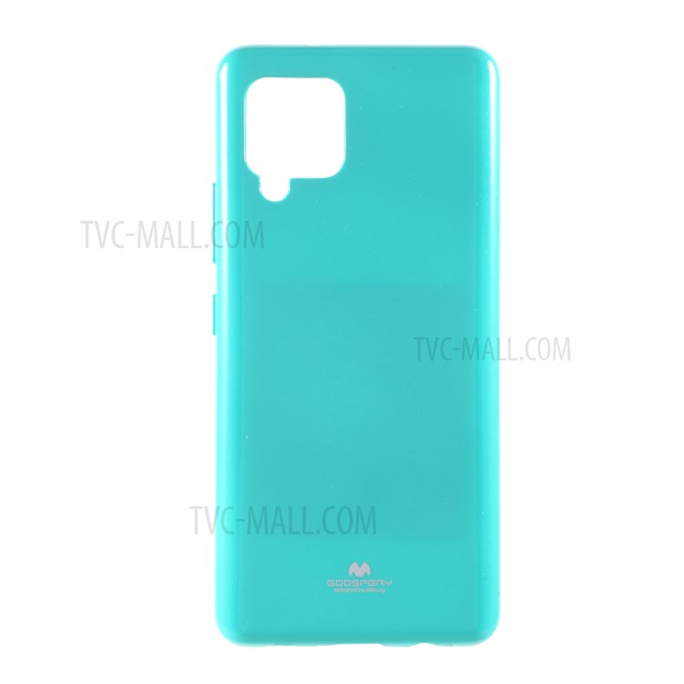 MERCURY GOOSPERY Glitter Powder Design TPU Cell Phone Cover Case for Samsung Galaxy A42 5G - Baby Blue-1