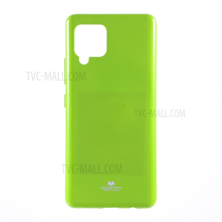 MERCURY GOOSPERY Glitter Powder Design TPU Cell Phone Cover Case for Samsung Galaxy A42 5G - Green-1