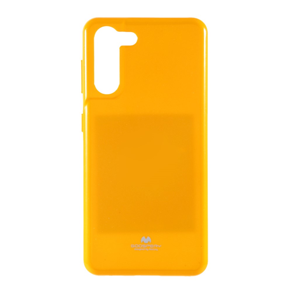 MERCURY GOOSPERY Full Protection Glitter Powder TPU Cell Phone Cover for Samsung Galaxy S21 Plus 5G - Yellow-1