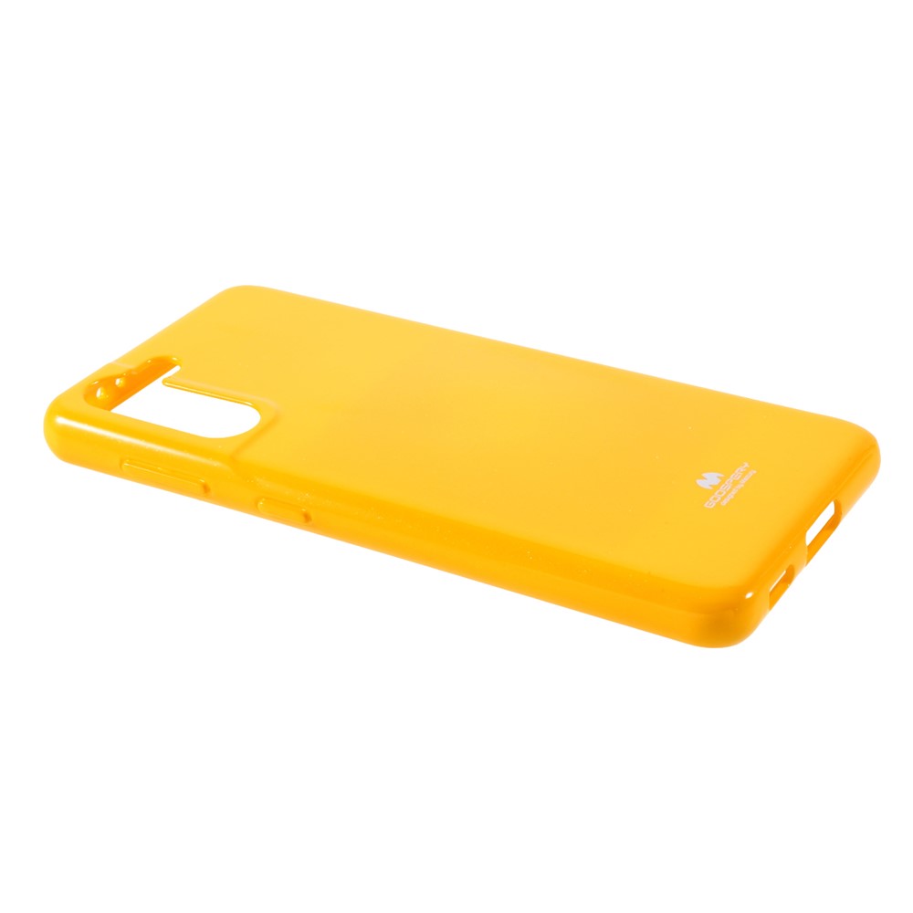 MERCURY GOOSPERY Full Protection Glitter Powder TPU Cell Phone Cover for Samsung Galaxy S21 Plus 5G - Yellow-3