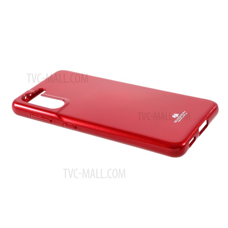 Mercury Goospery Elegante Glitter Pó Macio TPU Capa De Telefone Celular Para Samsung Galaxy S21 - Vinho Vermelho-3