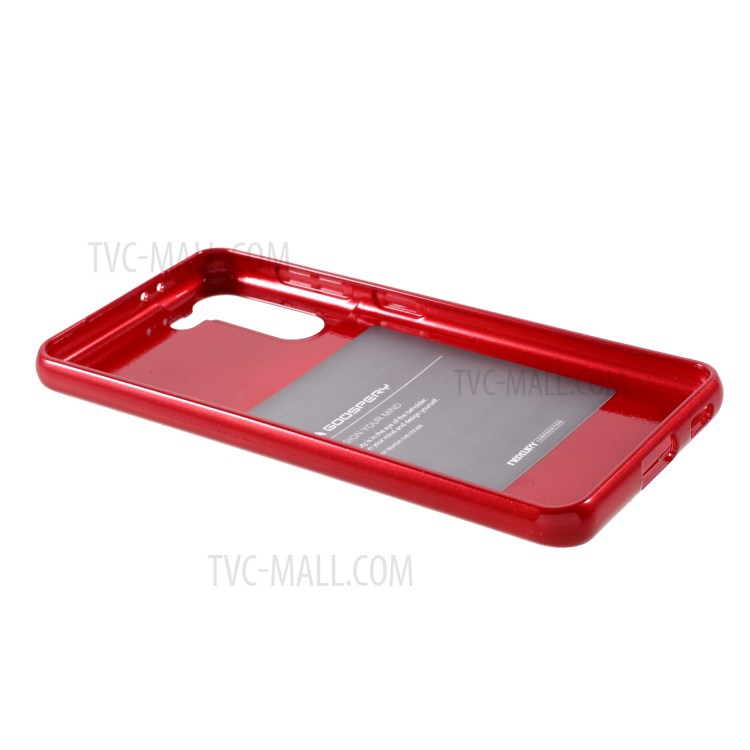 Mercury Goospery Elegante Glitter Pó Macio TPU Capa De Telefone Celular Para Samsung Galaxy S21 - Vinho Vermelho-5