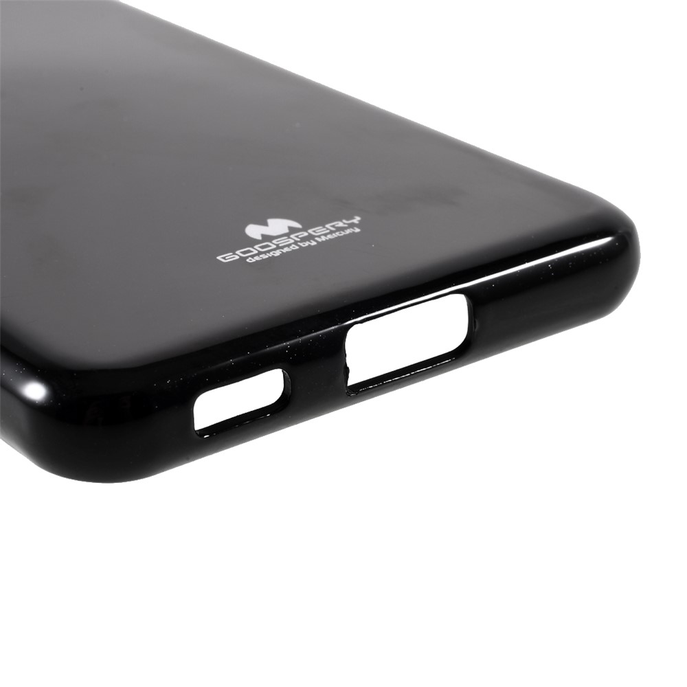 MERCURY GOOSPERY Stylish Glitter Powder Soft TPU Cell Phone Cover for Samsung Galaxy S21 5G - Black-6