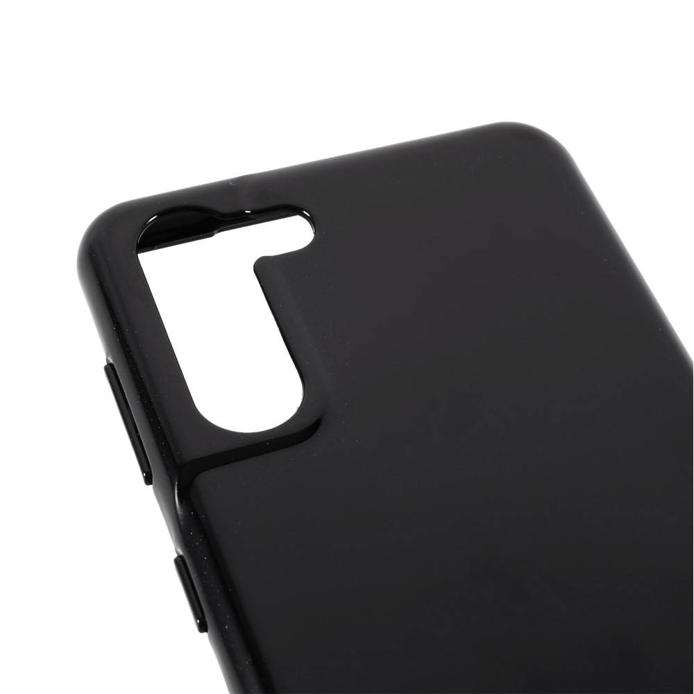 MERCURY GOOSPERY Stylish Glitter Powder Soft TPU Cell Phone Cover for Samsung Galaxy S21 5G - Black-7