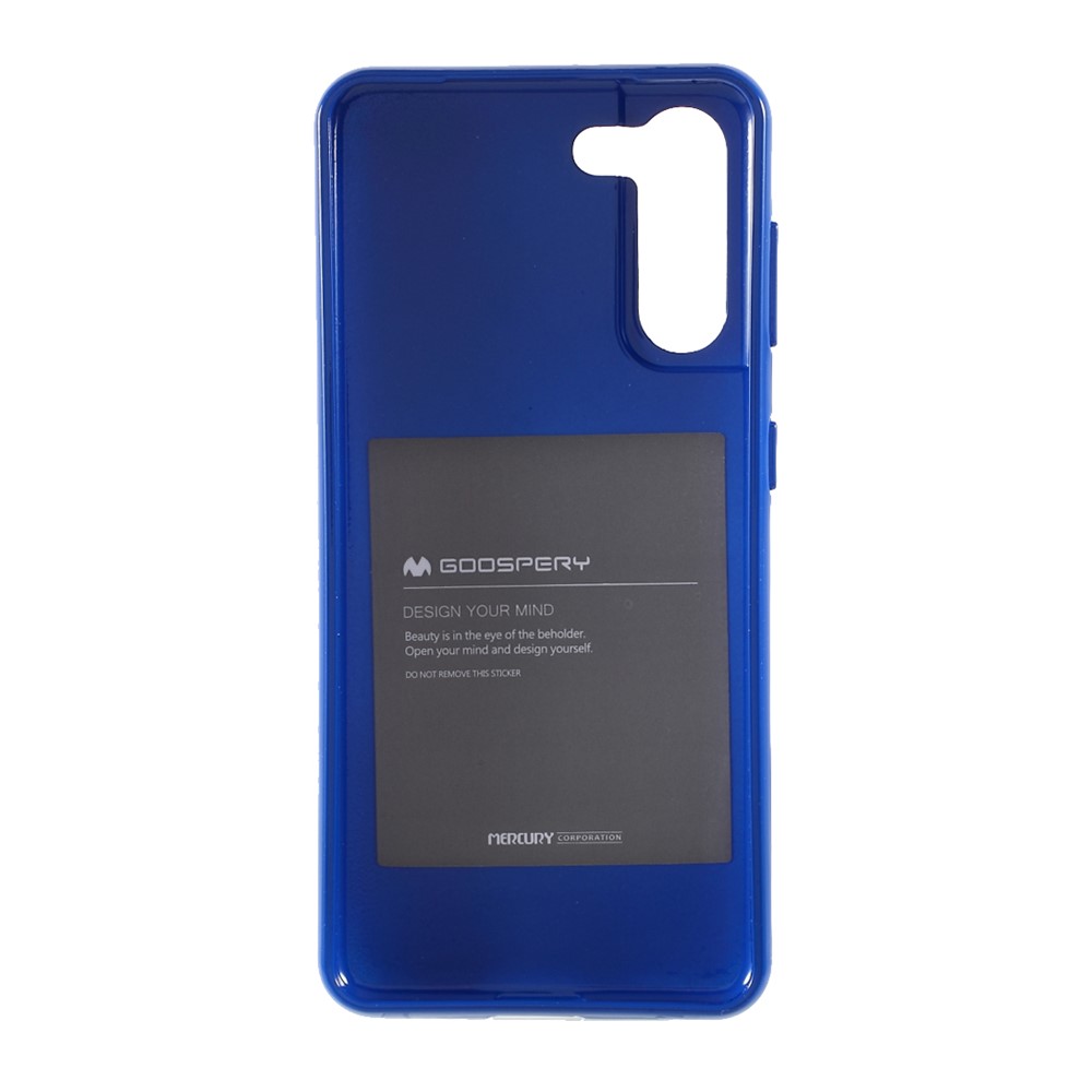 MERCURY GOOSPERY Stylish Glitter Powder Soft TPU Cell Phone Cover for Samsung Galaxy S21 5G - Blue-2