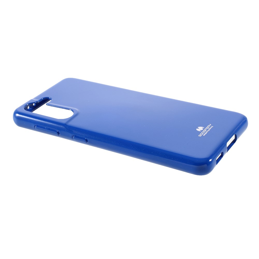 MERCURY GOOSPERY Stylish Glitter Powder Soft TPU Cell Phone Cover for Samsung Galaxy S21 5G - Blue-3