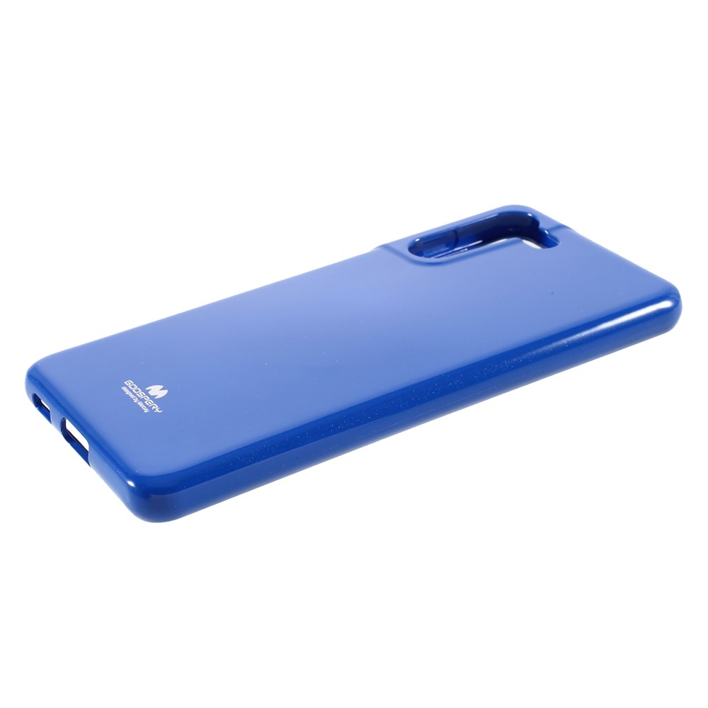 MERCURY GOOSPERY Stylish Glitter Powder Soft TPU Cell Phone Cover for Samsung Galaxy S21 5G - Blue-4