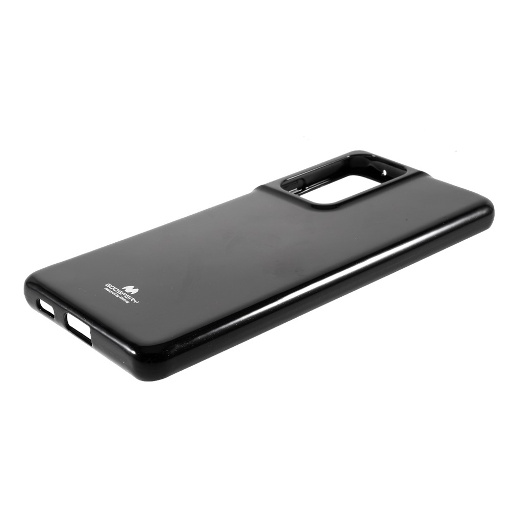 MERCURY GOOSPERY Glitter Powder Design Full Protection TPU Cell Phone Cover for Samsung Galaxy S21 Ultra 5G - Black-4