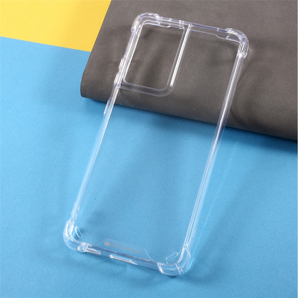MERCURY GOOSPERY Four Corner Cushion Shockproof Acrylic + TPU Hybrid Stylish Shell for Samsung Galaxy S21 Ultra 5G-2