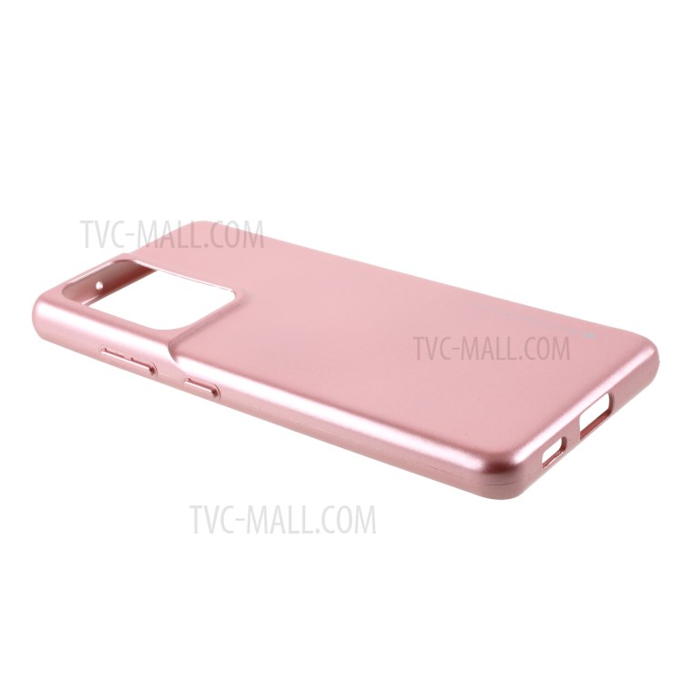 MERCURY GOOSPERY i JELLY Metal TPU Phone Cover Case for Samsung Galaxy S21 Ultra 5G - Rose Gold-3