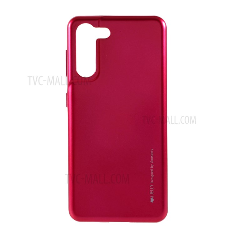 MERCURY GOOSPERY i JELLY Metal Case TPU Phone Cover Shell for Samsung Galaxy S21 Plus 5G - Rose-1