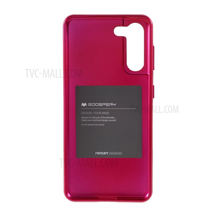 MERCURY GOOSPERY i JELLY Metal Case TPU Phone Cover Shell for Samsung Galaxy S21 Plus 5G - Rose-2