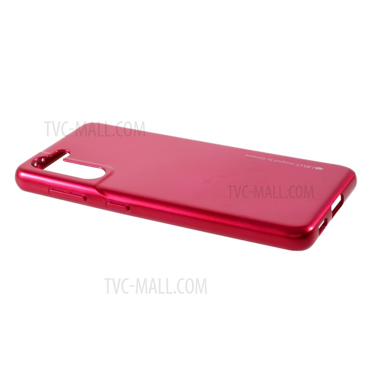 MERCURY GOOSPERY i JELLY Metal Case TPU Phone Cover Shell for Samsung Galaxy S21 Plus 5G - Rose-3