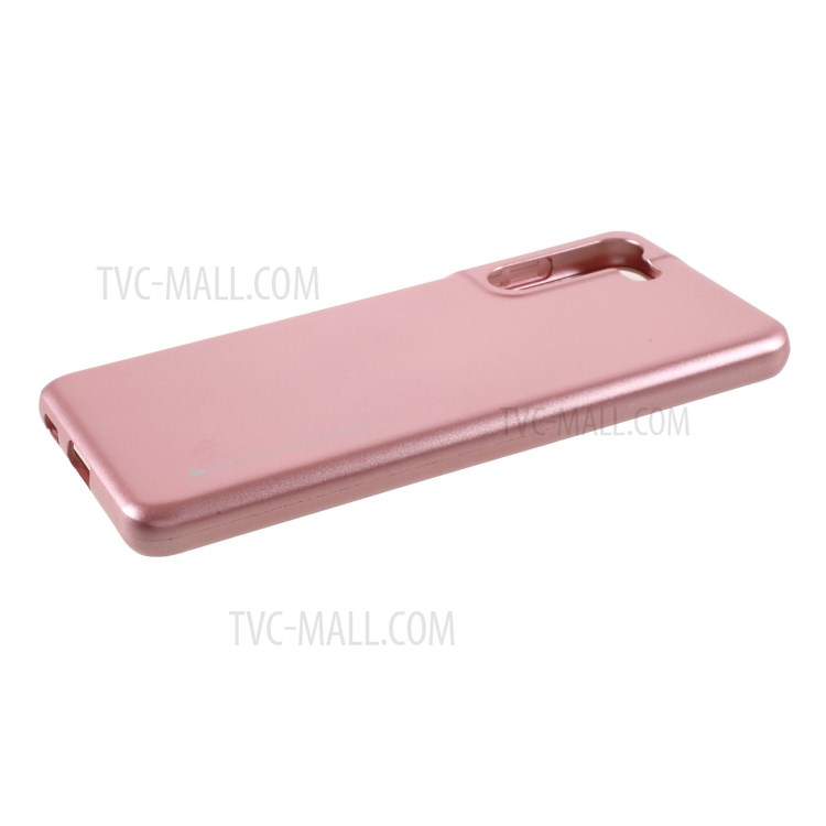 MERCURY GOOSPERY i JELLY Metal Case TPU Phone Cover Shell for Samsung Galaxy S21 Plus 5G - Rose Gold-4