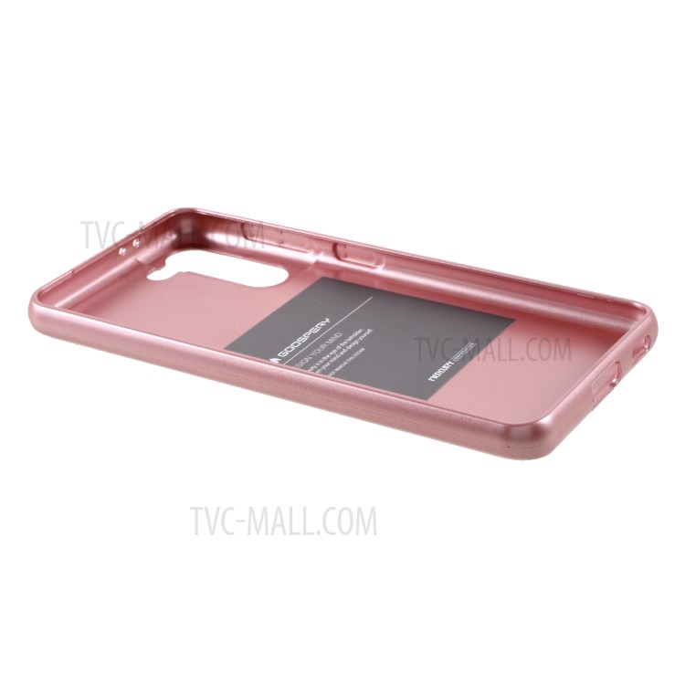 MERCURY GOOSPERY i JELLY Metal Case TPU Phone Cover Shell for Samsung Galaxy S21 Plus 5G - Rose Gold-5