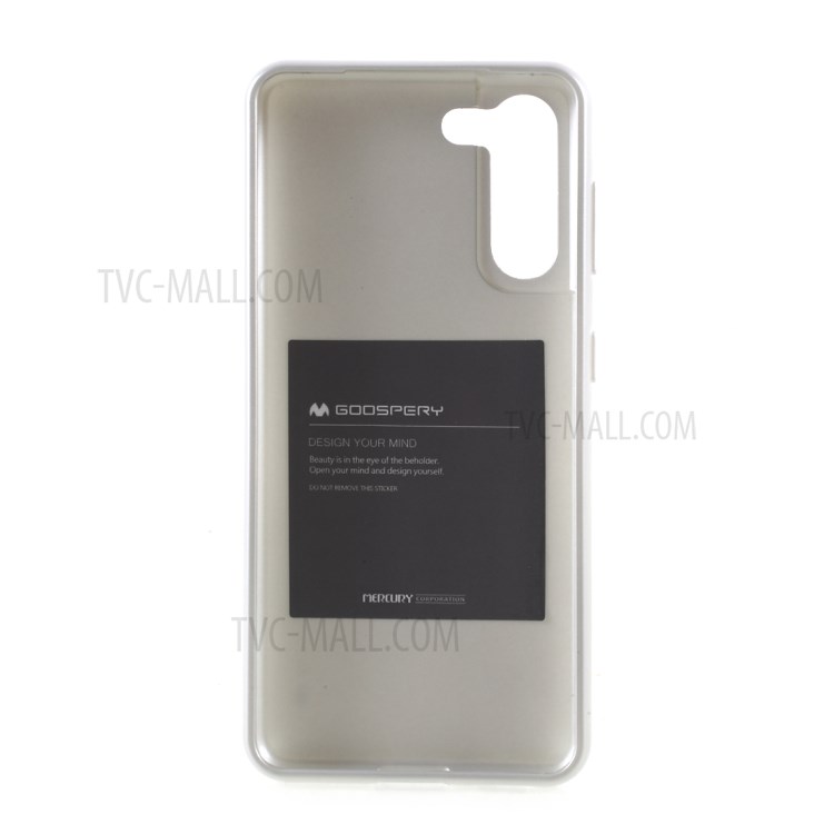 MERCURY GOOSPERY i JELLY TPU Full Protection Phone Case for Samsung Galaxy S21 5G - White-2