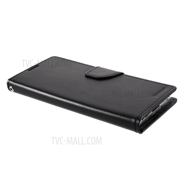 MERCURY GOOSPERY Bravo Diary Leather Wallet Stand Design Case for Samsung Galaxy S21 Ultra 5G - Black-4