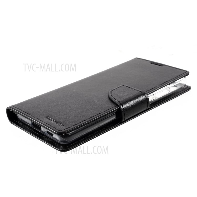 MERCURY GOOSPERY Bravo Diary Leather Wallet Stand Design Case for Samsung Galaxy S21 Ultra 5G - Black-7