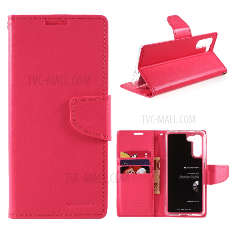 MERCURY GOOSPERY Bravo Diary Leather Case Wallet Stand Design for Samsung Galaxy S21 Plus 5G - Rose-1