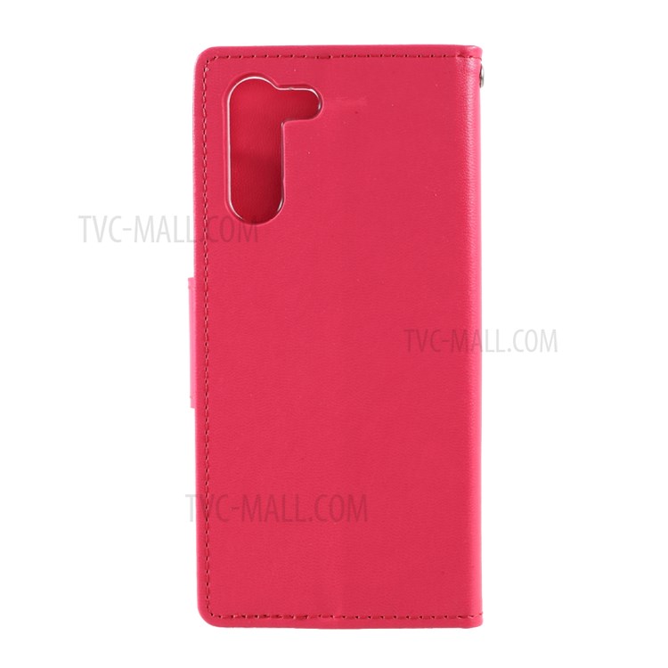 MERCURY GOOSPERY Bravo Diary Leather Case Wallet Stand Design for Samsung Galaxy S21 Plus 5G - Rose-3