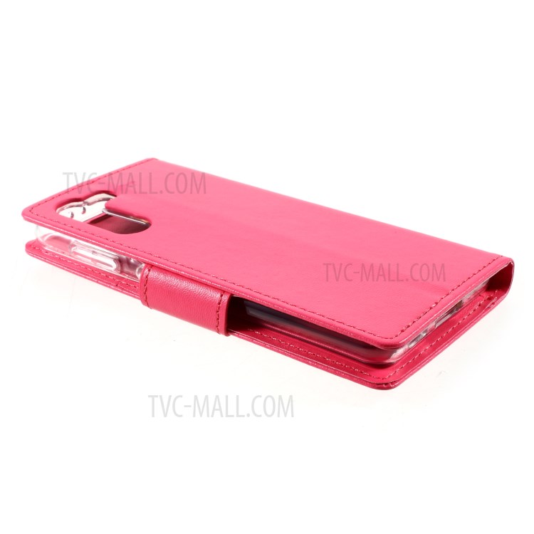 MERCURY GOOSPERY Bravo Diary Leather Case Wallet Stand Design for Samsung Galaxy S21 Plus 5G - Rose-5