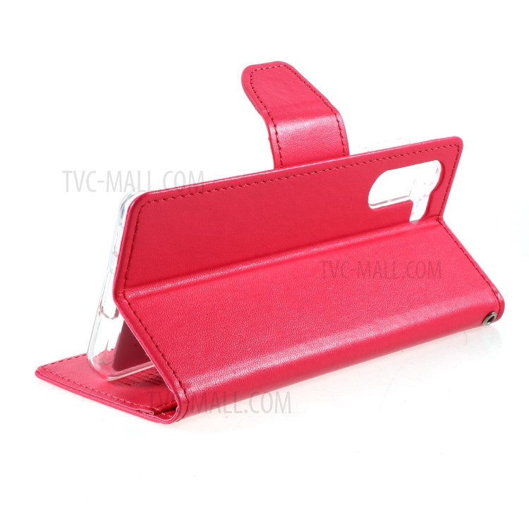 MERCURY GOOSPERY Bravo Diary Leather Case Wallet Stand Design for Samsung Galaxy S21 Plus 5G - Rose-8