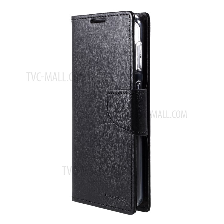 MERCURY GOOSPERY Bravo Diary Leather Case for Samsung Galaxy S21 5G Wallet Design Shell - Black-2