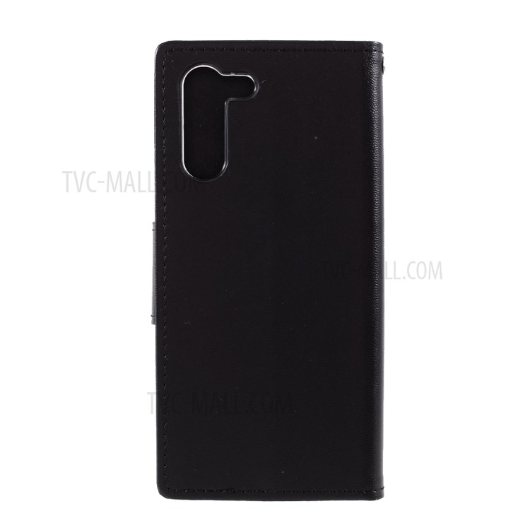 MERCURY GOOSPERY Bravo Diary Leather Case for Samsung Galaxy S21 5G Wallet Design Shell - Black-3