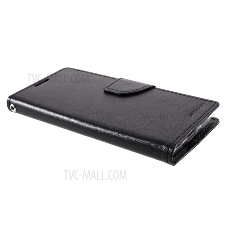 MERCURY GOOSPERY Bravo Diary Leather Case for Samsung Galaxy S21 5G Wallet Design Shell - Black-4