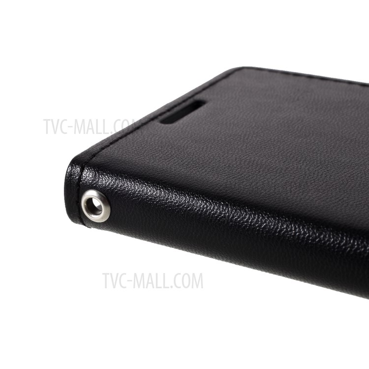 MERCURY GOOSPERY Bravo Diary Leather Case for Samsung Galaxy S21 5G Wallet Design Shell - Black-8